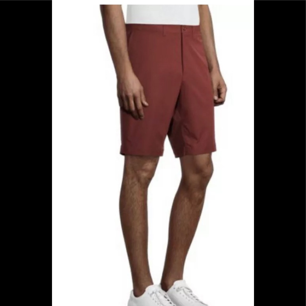 George Mens Performance FF Short size 46” Terracotta UPF30 Moisture Wicking New